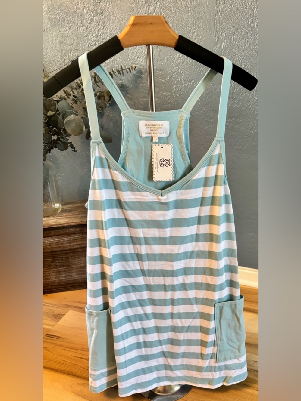 Simply Southern Striped Romper NWT